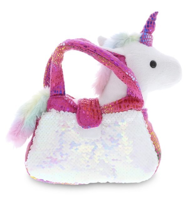 Sequin – Pink Unicorn – Plush Purse Pet Carrier
