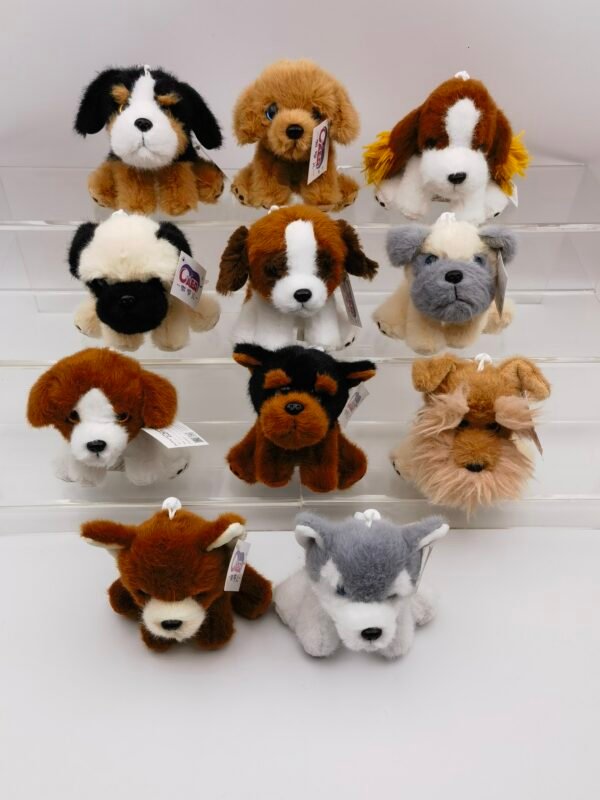 plush keychain dogs