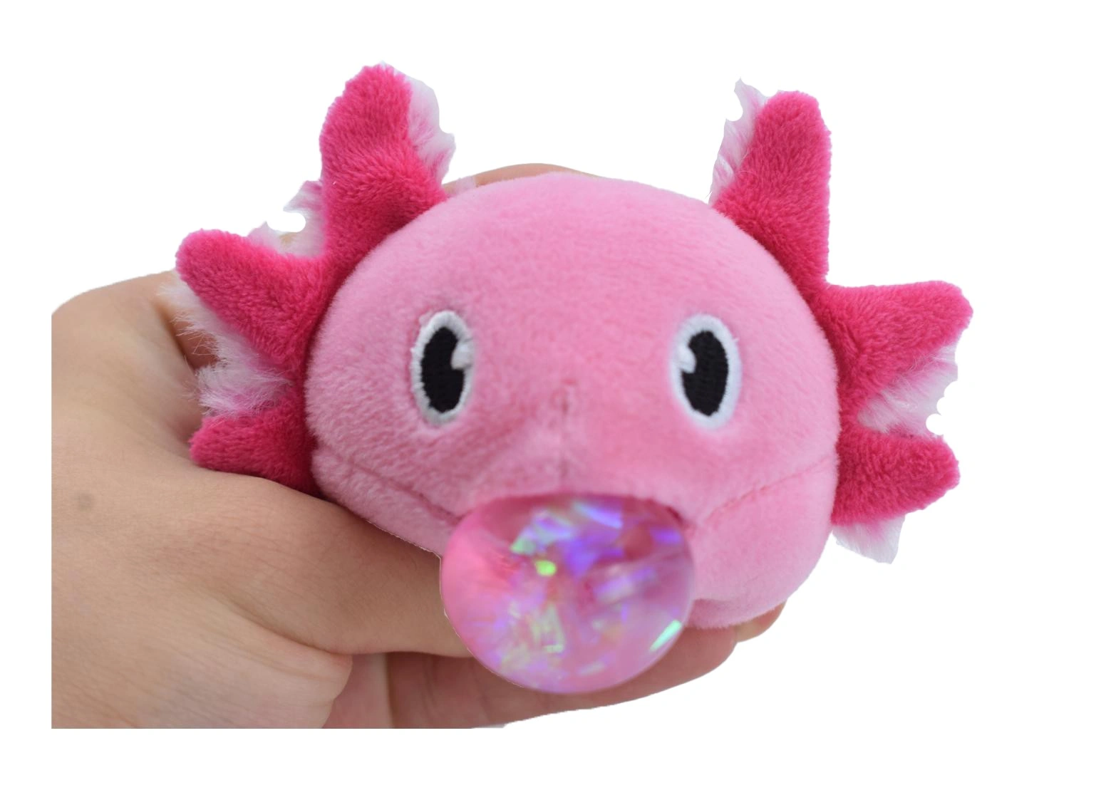 PLUSH SQUEEZE BALL KEYCHAIN AXOLOTL - Image 4
