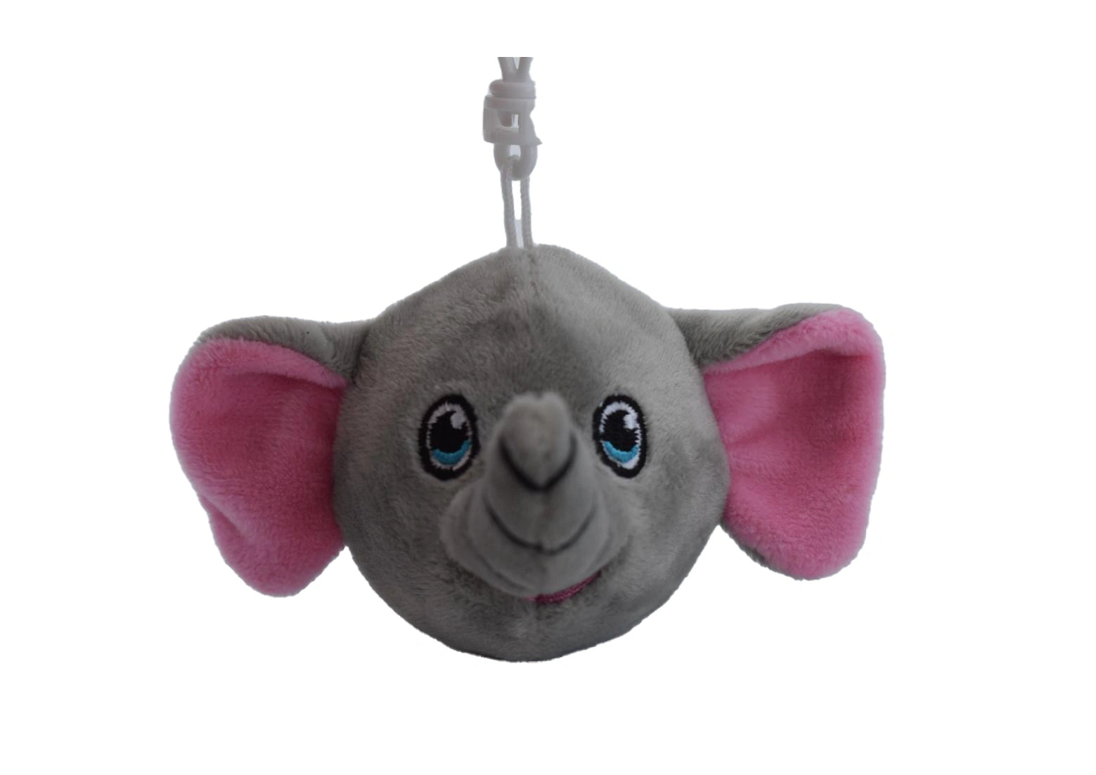 PLUSH SQUEEZE BALL KEYCHAIN ELEPHANT